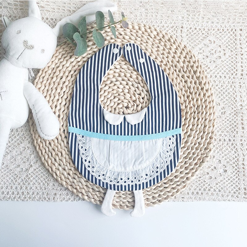Bavoir en coton pour bébé, joli nœud papillon, serviette de salive pour garçons et messieurs, col en dentelle pour filles: 12