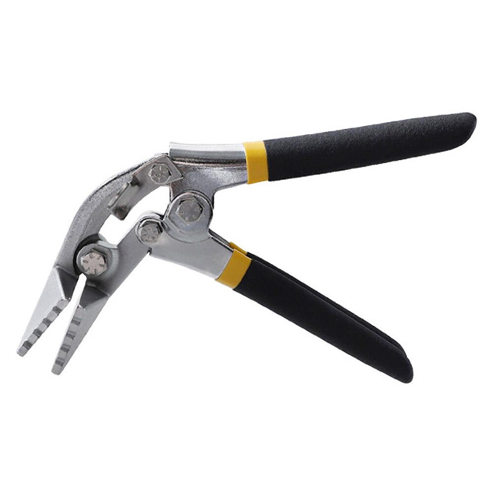 Sheet Metal Hand Seamer 3 Inch Straight Jaw Manual Metal Bender Tool Sheet Metal Bending Pliers Flattening Tool: Black A2