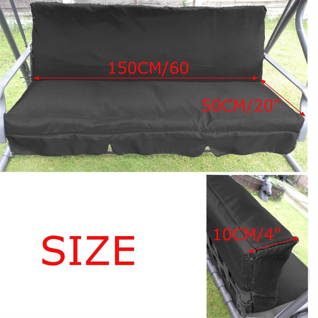 150*150*10cm gynge stol vandtæt pude gårdhave havehave udendørs sæde udskiftning polyester taft stofdæksler  p3