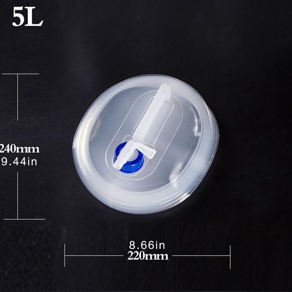 Collapsible Water Container Water Buckets, 3L/5L/8L/10L/15L Camping Water Storage Carrier Jug for Outdoors Hiking Survival: 5L