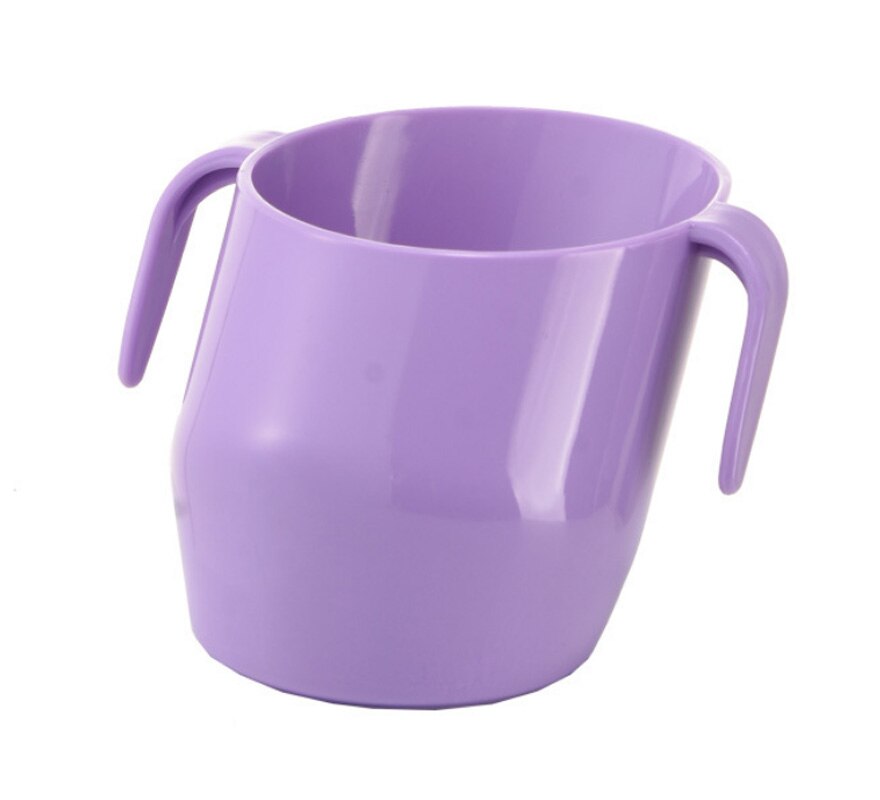 Baby Insulation Oblique Mouth Cup Leakproof Infant Learning Drinking Cups Tumble Resistant Baby Drinking Cups for Baby Kids: Purple