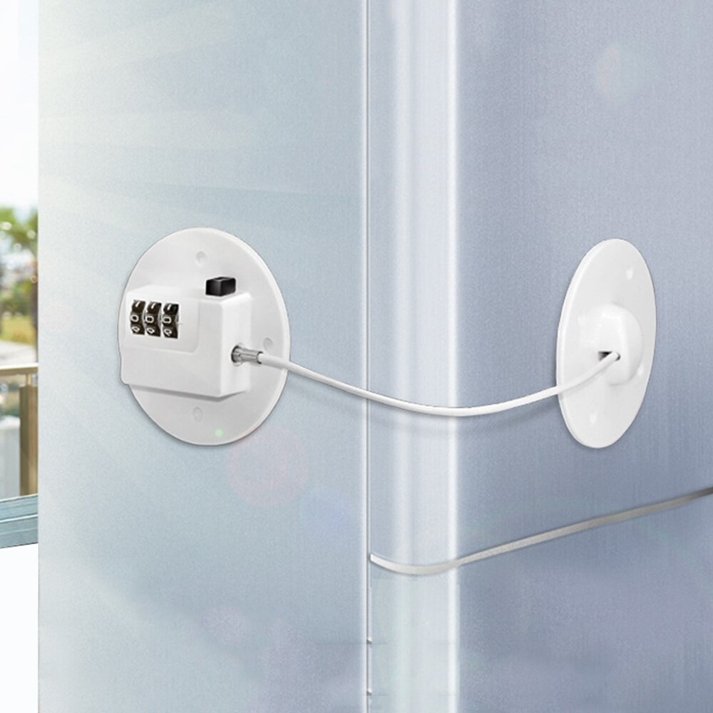 Password Window Lock Baby Safety Easy Install Cabinet Refrigerator Door Non Drilling Freezer Restrictor Self Adhesive Home