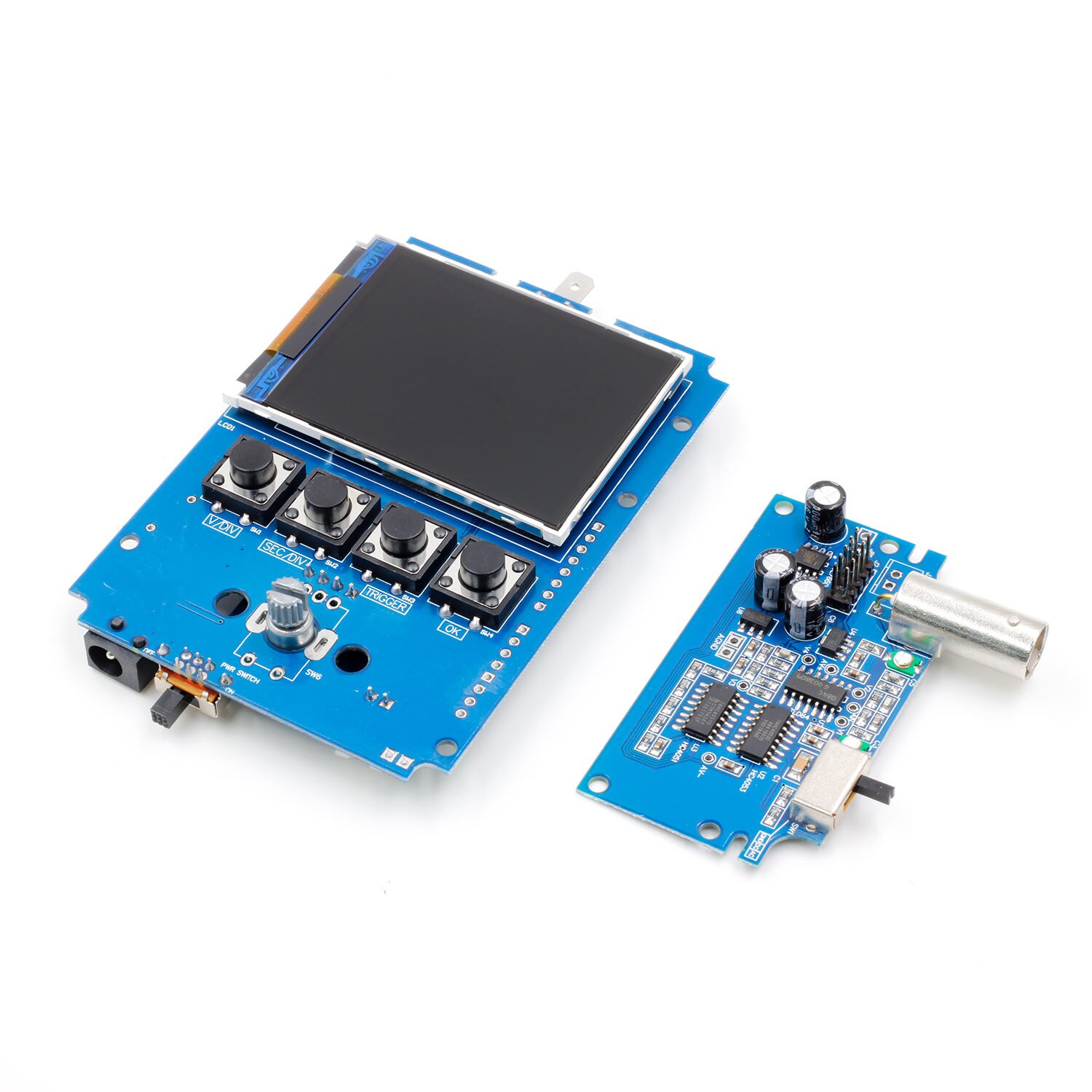 Kit de osciloscopio Digital DIY, 15001K, 1MSa/s, 200KHz, ancho de banda analógico, compatible con 80KHz, PWM, actualización de Firmware, FNIRSI-150 DSO