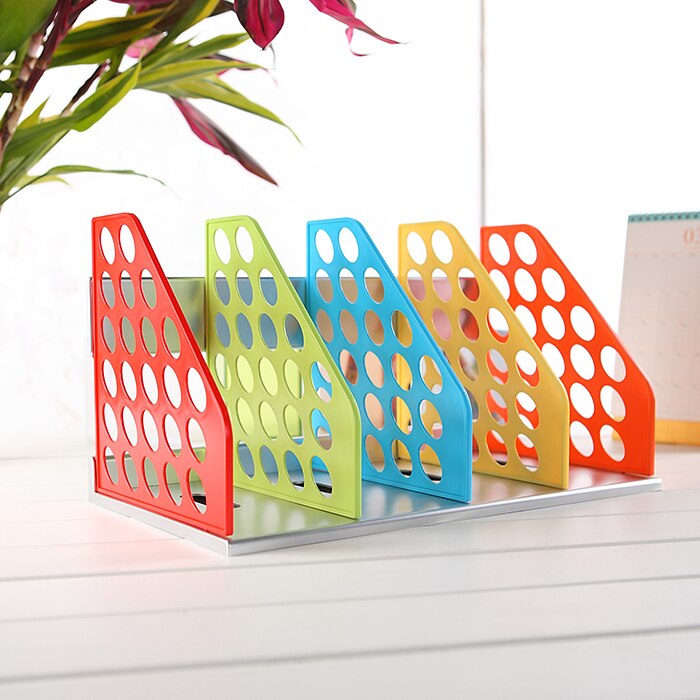 Mirui candy color Document Trays Desk Organizer Office Shelves Filing Trays A4 Holder Racks File Plastic