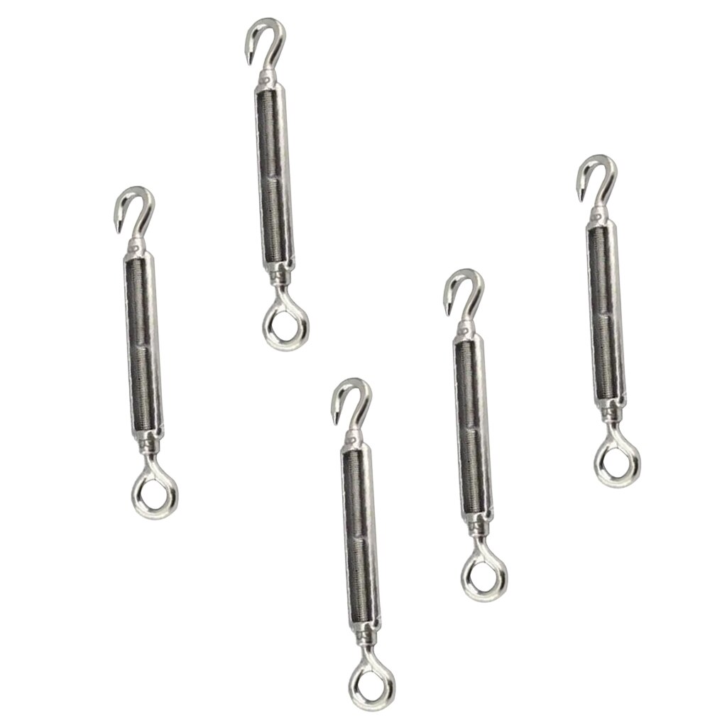 Herramienta de cuerda de alambre con gancho y ojal de acero inoxidable, paquete de 5,97mm