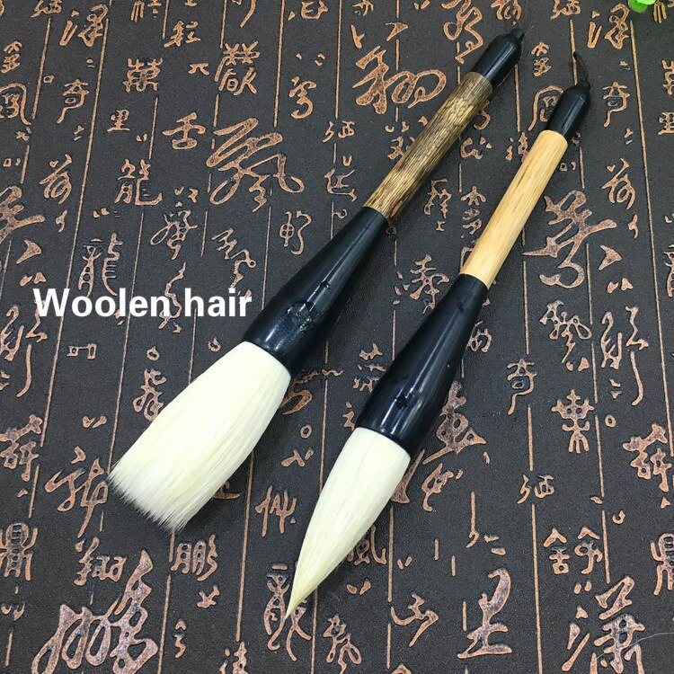 Large Chinese Traditional Calligraphy Brush Landscape Painting Writing Hopper-shaped Brush Pen Weasel Woolen Bear Hair Brush