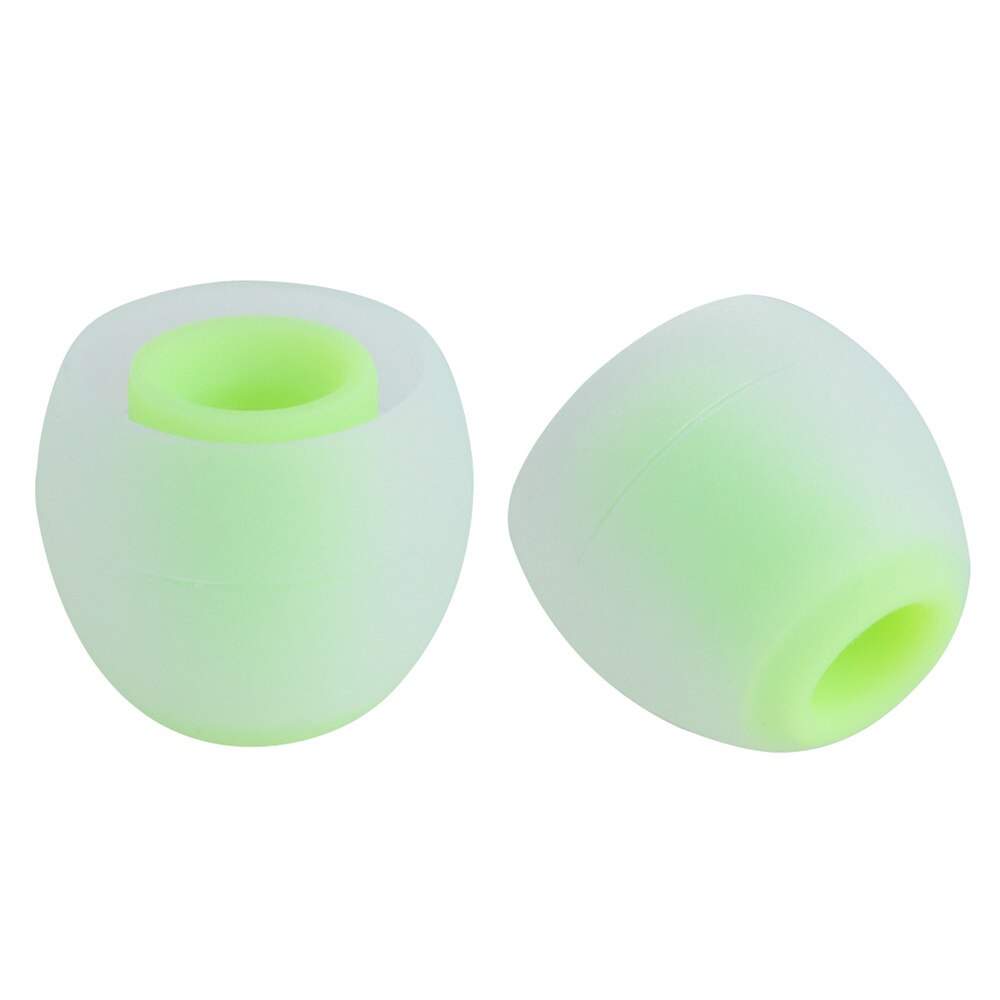 Universal 12pcs/6pairs 3.8mm Durable In-ear Earphone Headphone Earbuds Replacement Silicone Rubber Ear Tips: M / Deep Yellow