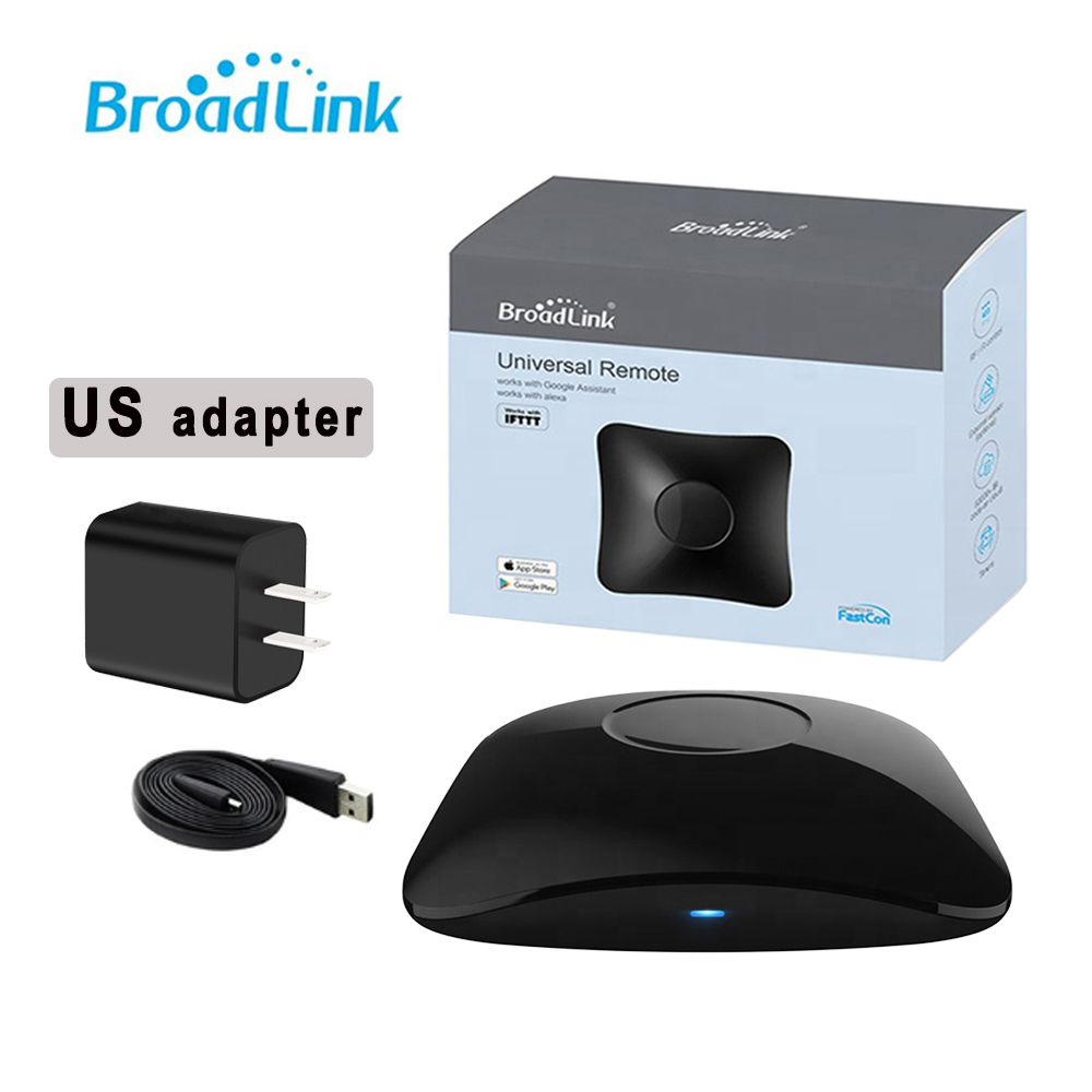 Broadlink RM4 pro RM4C MINI Universal Intelligent Remote Controller Smart Home Automation WiFi+IR+RF Switch For IOS Android: US RM4 pro