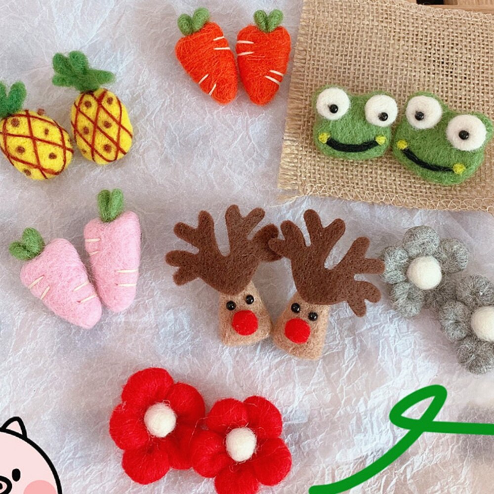 Broche de fieltro en forma de flor para niños, alfileres adorables con broche para niños, ropa de ramillete, 5 uds.