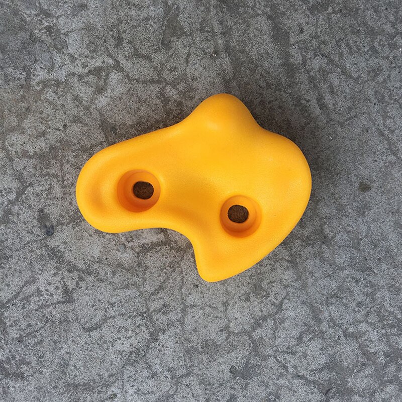 1Pcs Veiligheid Klimmen Rock Muur Stenen Kleur Voor Kinderen Klimwand Stenen Hand Voeten Houdt Grip Sport Kinderen indoor Speelgoed: Yellow