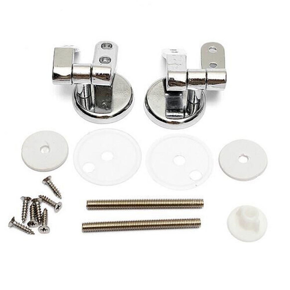 Universal Toilet Seat Home DIY Replacement Fittings Rustproof Mountings Top Repair Parts Bathroom Toilet Hinges screw Gasket Kit