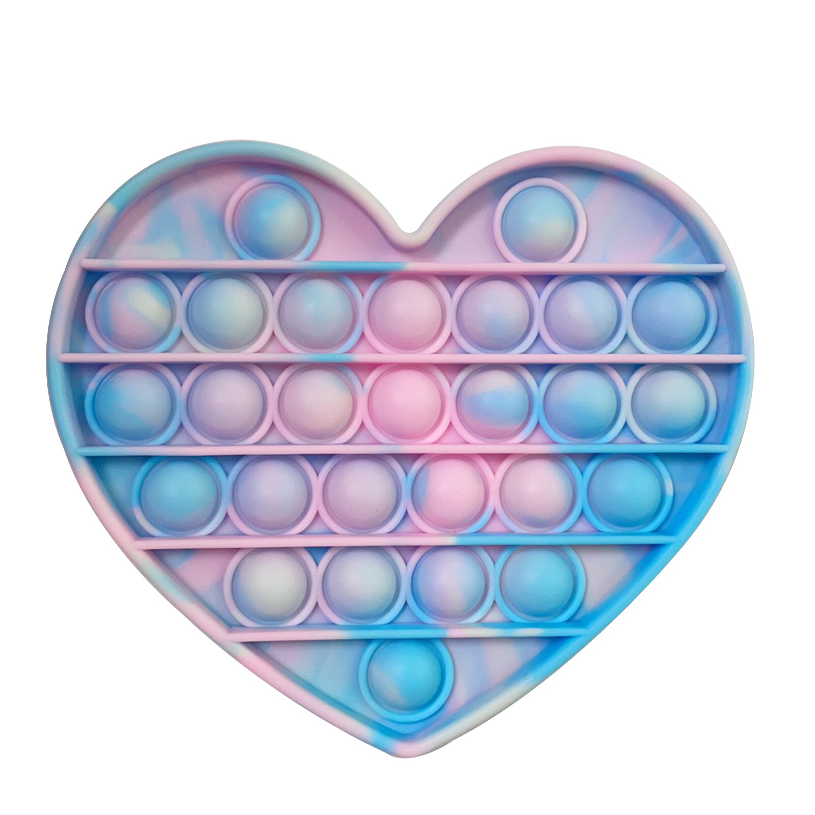Rainbow Love Bubble Sensory Toy Squeeze Stress Reliever Hand Toys: 8