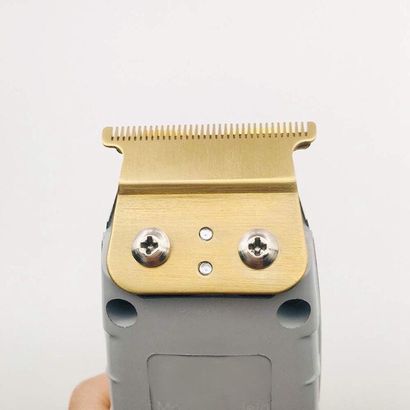 Złote ostrze T dla Andis T Outliner, dla Andis Gtx zapasowe ostrze (białe ostrze T + ostrze ze stali Glod)