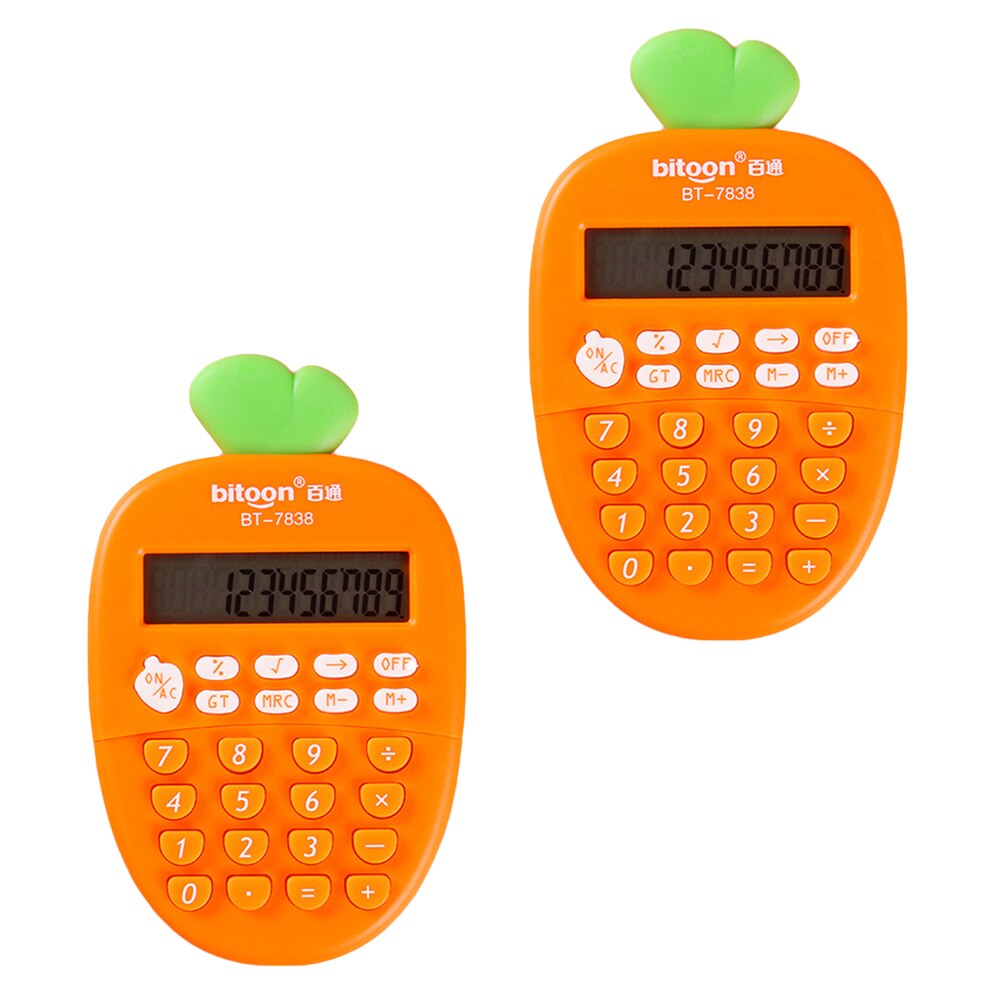 2 Stuks Mini Rekenmachines Draagbare Cartoon Reken... – Grandado