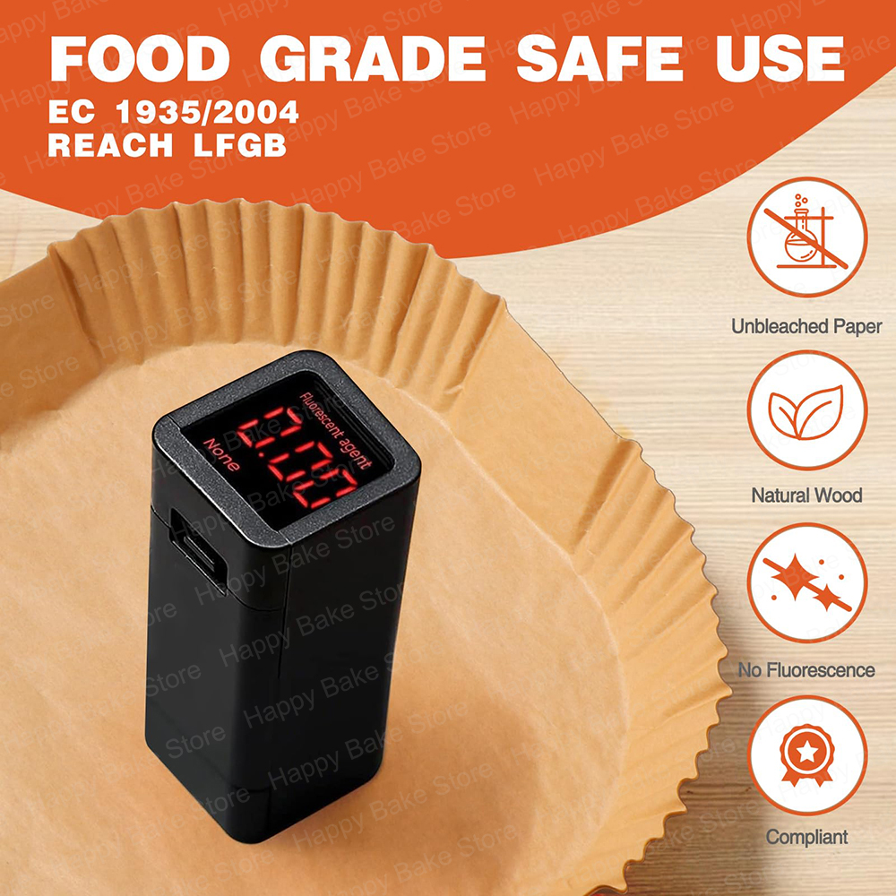 Carta da forno per friggitrice ad aria quadrata da 20 cm Carta pergamena perforata antiaderente usa e getta per friggitrice senza olio da 5-8 litri, forno, microonde