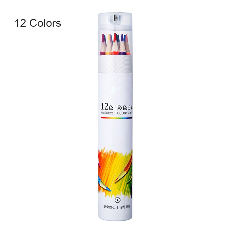 12/24/36/48 Kleur Potlood Set Voor Tekening Schets Schilderen Student School Art Verf Door Nummer Pennen & Borstels Lbshipping: 12 colors