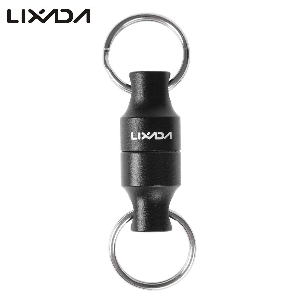 Lixada Magnetic Holder Fly Fishing Magnetic Net Release Holder Keeper Magnet Clip Landing Net Connector Black 36 * 13.5mm