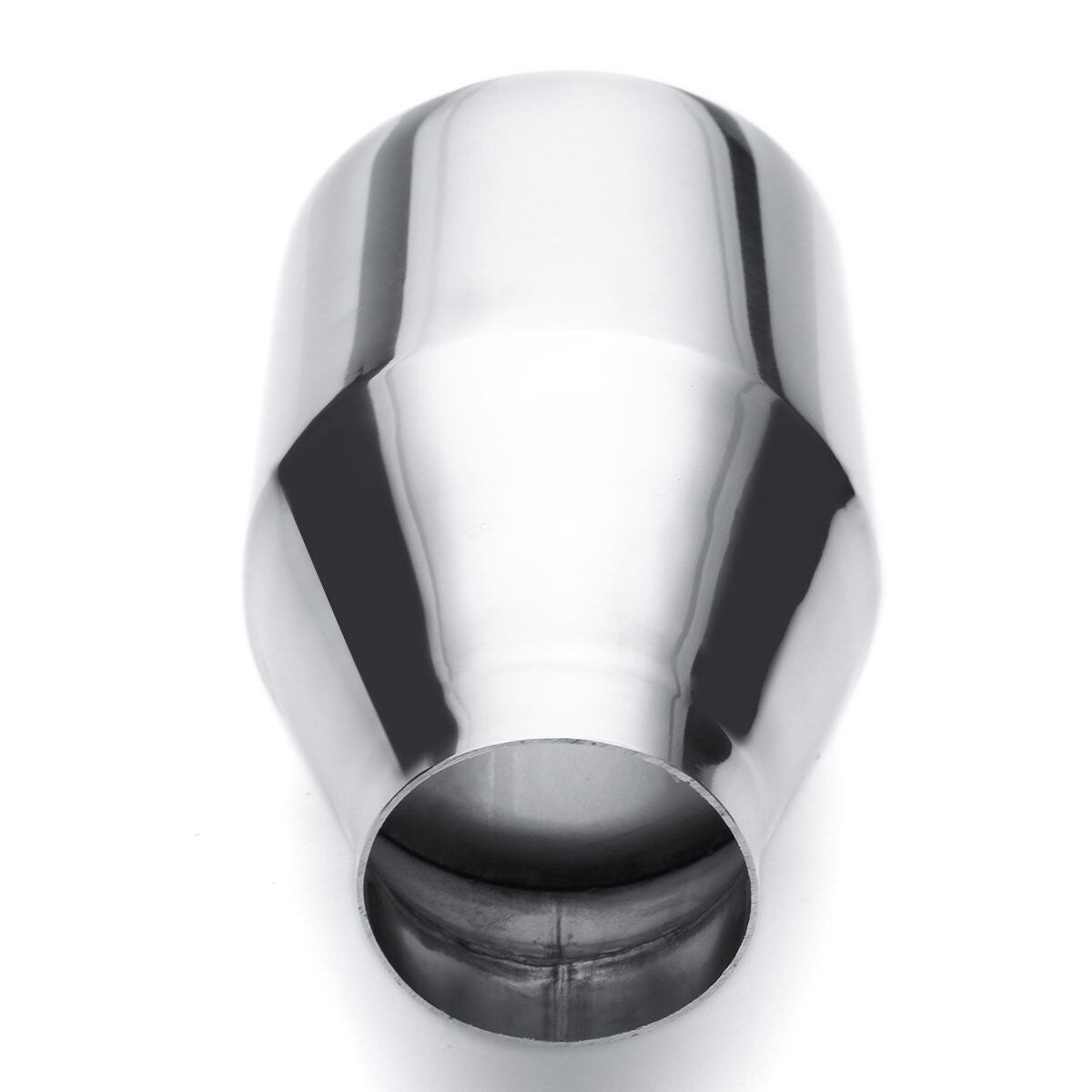 2pcs 58mm-101mm Car Exhaust Muffler Pipe Dual Wall Exhaust Tip 2.25"-4" Auto Tail Pipe Stainless Steel