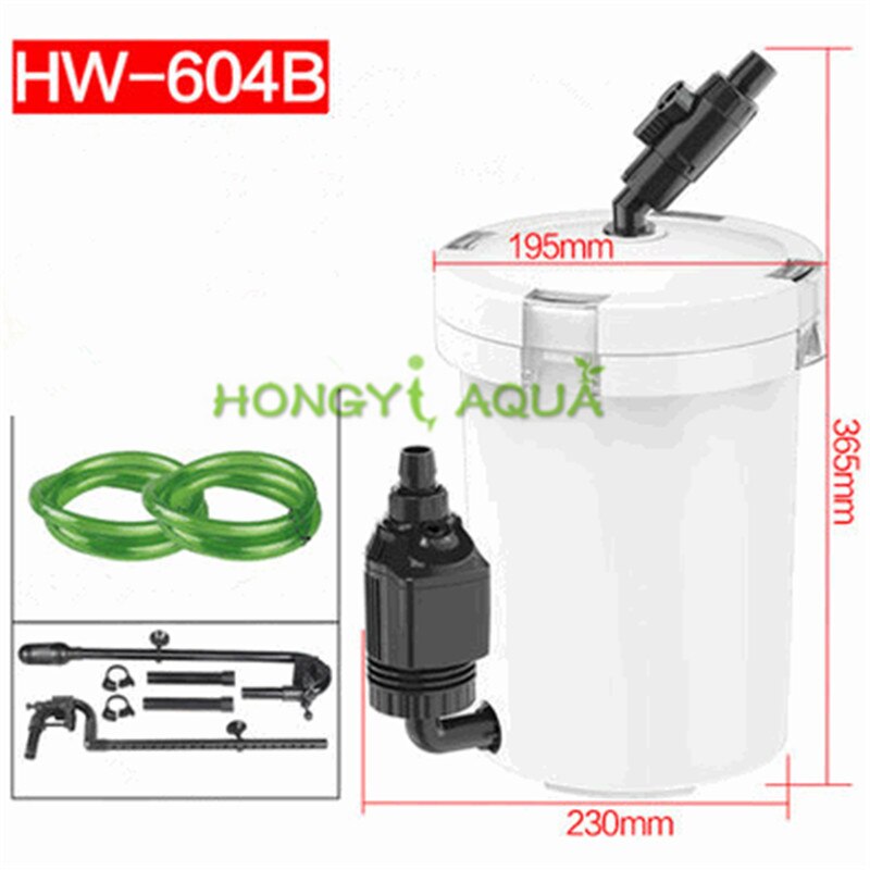 Cubo de filtro silencioso SUNSUN, filtro para tanque de peces, suministros de Acuario, HW-604 duradero HW-604B EW-604: HW-604B