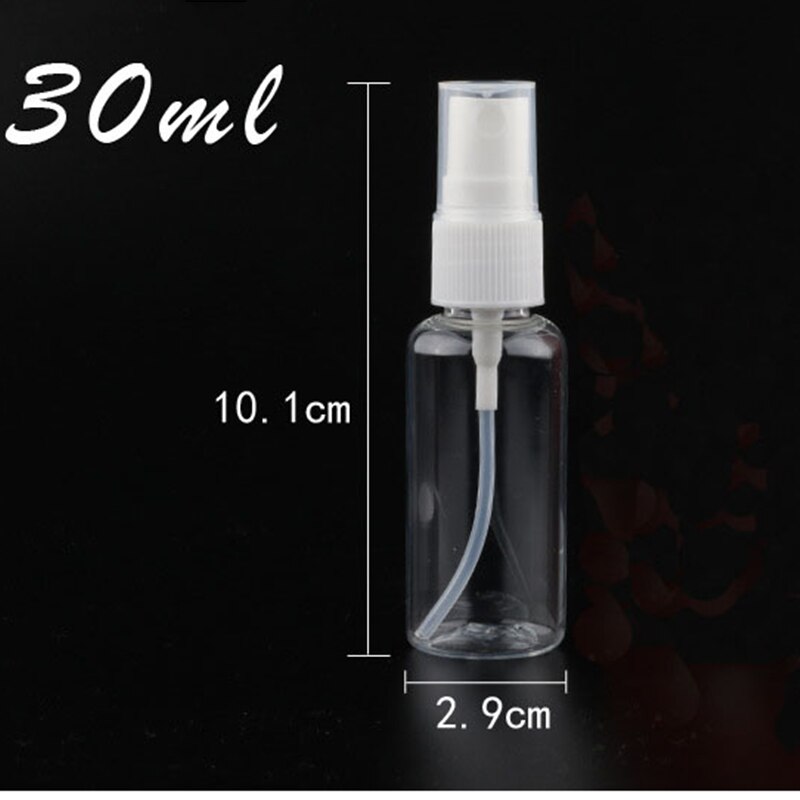 1 stuk transparante lege spuitflessen 30ml/50ml/100ml plastic mini navulbare containers lege cosmetische containers