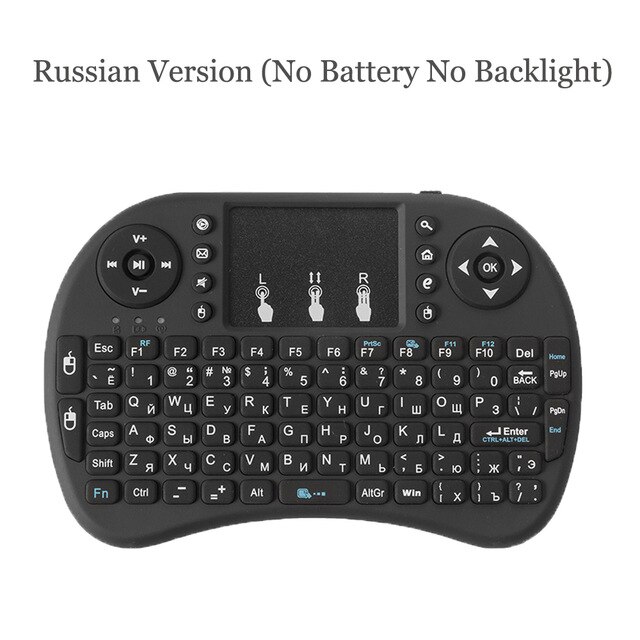I8 Mini Wireless Keyboard 2.4Ghz Russische Engels Versie Air Mouse Met Touchpad Voor Laptop Android Tv Box Pc: Russian Version