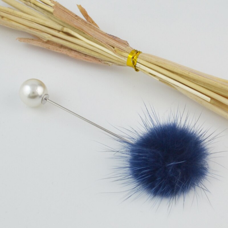 Leuke Charm Gesimuleerde Pearl Broche Pins Voor Vrouwen Koreaanse Bont pompom Bal Piercing Revers Broches Kraag Sieraden 26
