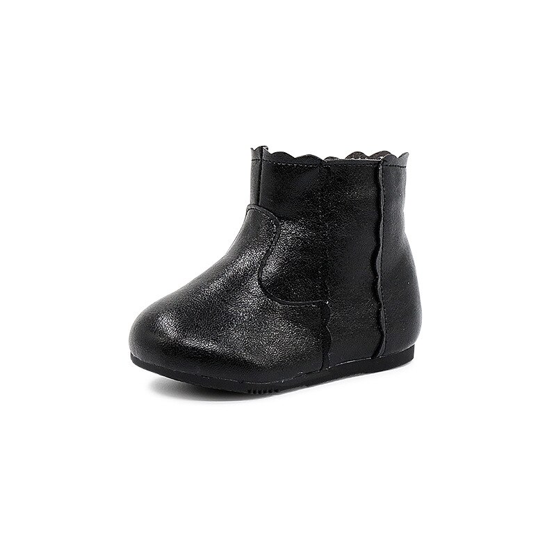 Baby Katoen Schoenen Side Rits Baby Fluwelen Katoenen Schoenen, Zachte Bodem Knappe Winter Meisjes Laarzen