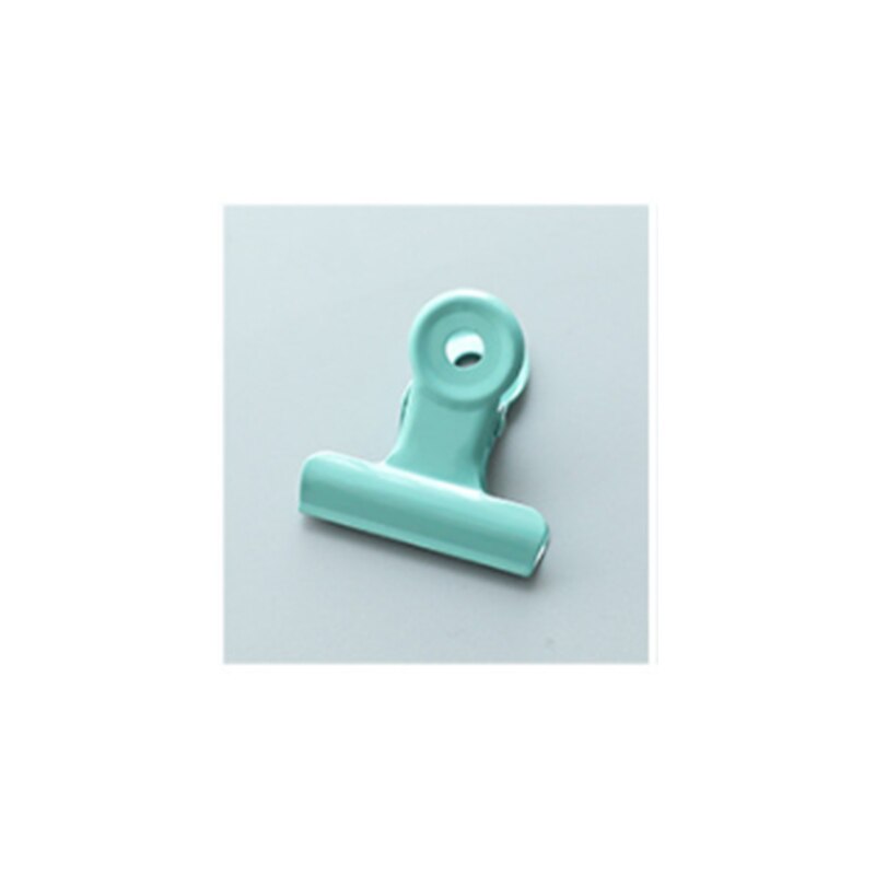 1 pc kleurrijke clips ronde metalen klem clips voor het inbinden van bestanden school kantoorbenodigdheden schrijfwaren bullet stippel dagboek: Lichtgroen