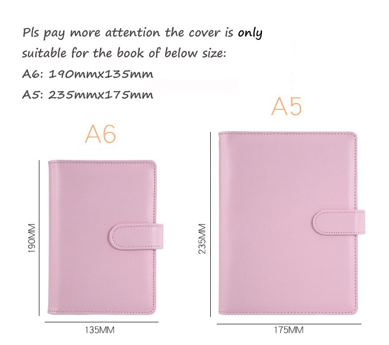 1Pc A5 A6 Soft Transparent Notebook Planner PVC Cover, Personal Macaron Planner Cloth, School Book Protector Covers