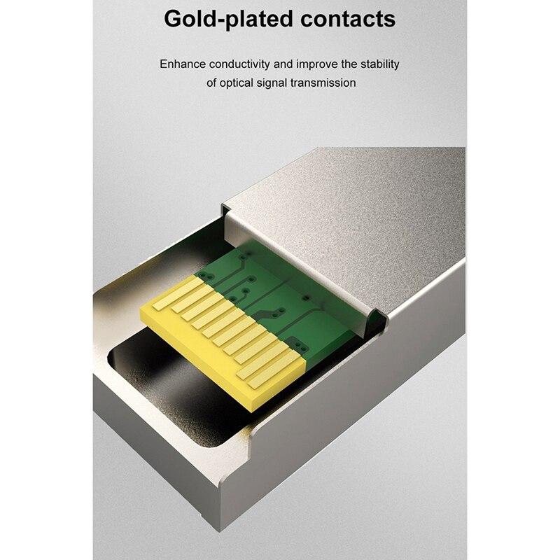 JT-COM 10G SFP+ Duplex LC SFP Module Single Mode 5Km Optical Fiber Module 1310Nm For Mikrotik/Huawei Switch