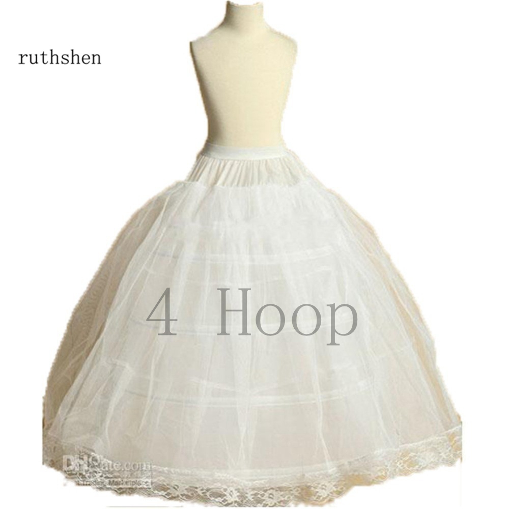 Petticoat hoepelrok, halve slip meisjes petticoat 3 ringen