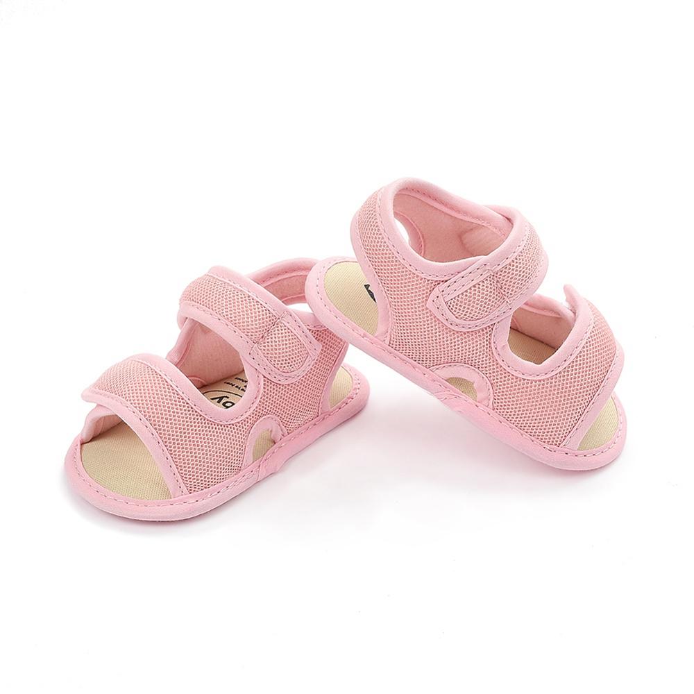 Summer Baby Boys Soild Breathable Anti-Slip Sandals Toddler Soft Soled Shoes: P / 13-18 Months