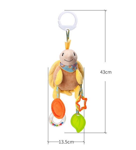 Montessori Rammelaars Dier Bed Bel Mobiles Peuter Speelgoed Crib Speelgoed Voor Kids Zachte Muzikale Educatief Pasgeboren Baby Rammelaars: SWJ004-tortoise