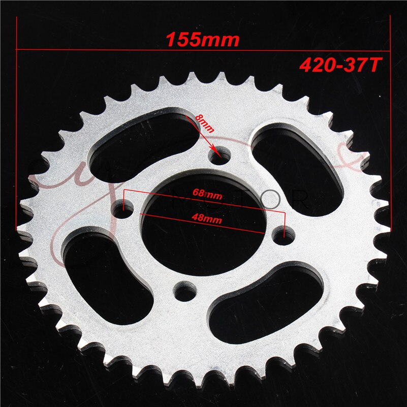 ATV UTV cf moto 110cc 150cc 250cc parts rear gear sprockets sprocket 25-48 tooth FOR 420/428 chain go kart karting quad bike