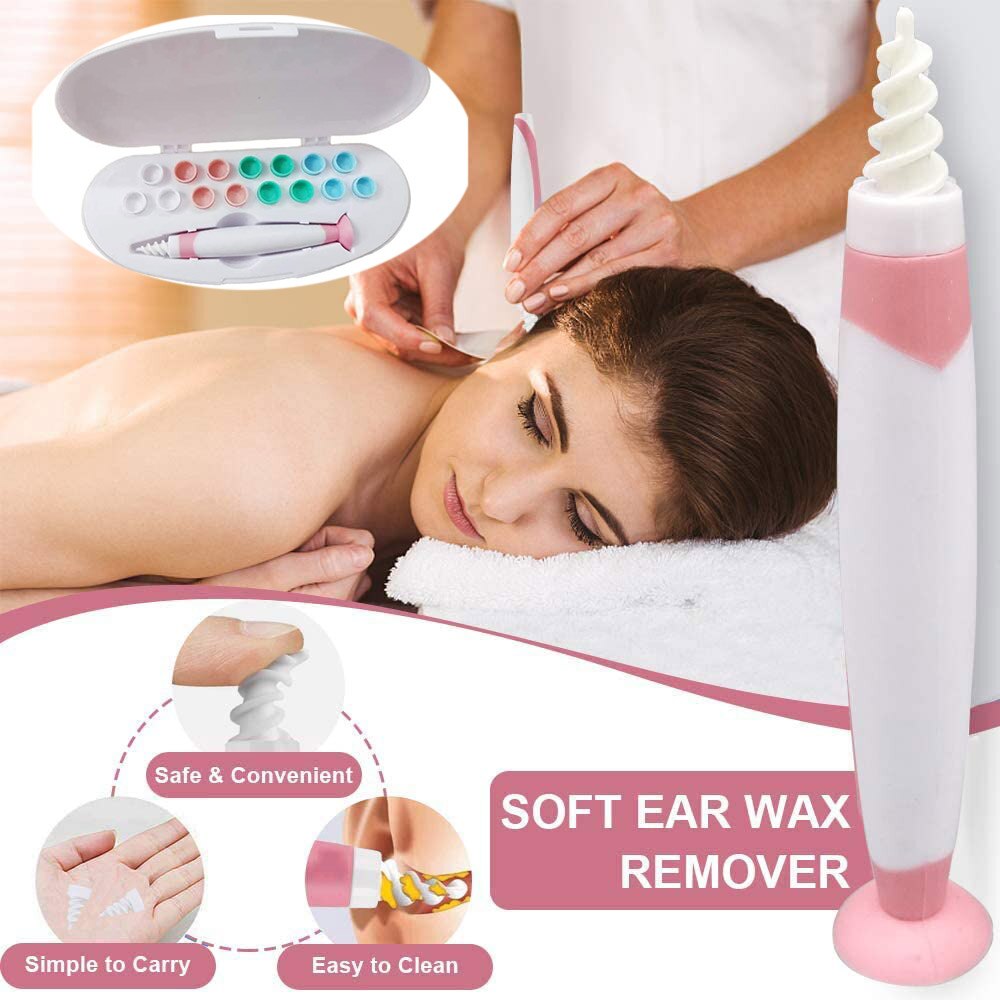 Oor Schoner 16 Soft Tip Oor Schoonmaken Kit Ear Wax Remover Spiraal Oorsmeer Cleaner Gezondheid Ear Cleaner Gehoorapparaat ear Care Tool