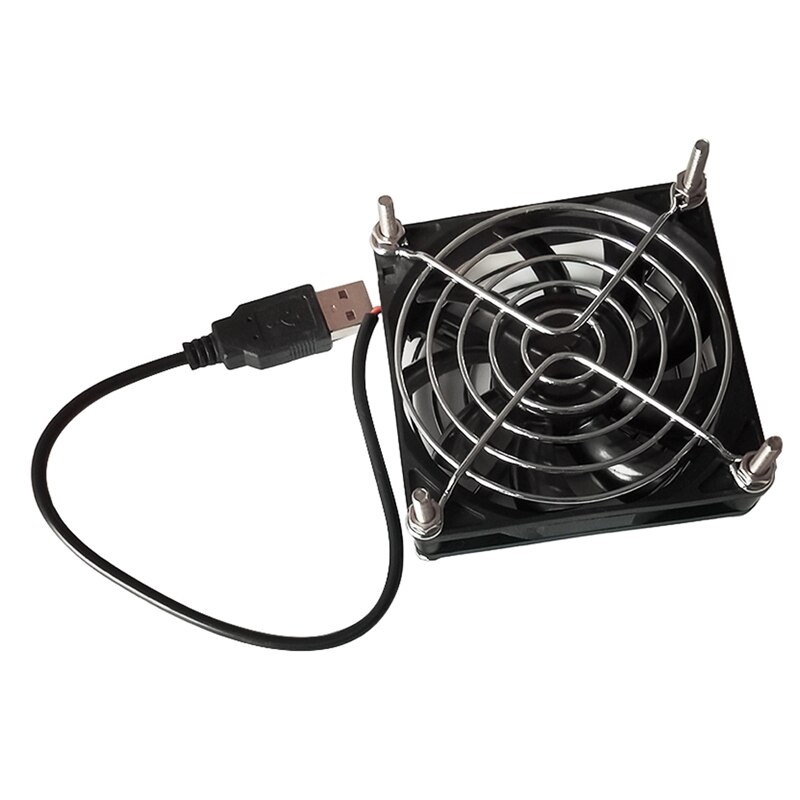 4-Pack DC 5V USB Brushless Fan - Cooling for Phones, Computers, Cabinets, Routers