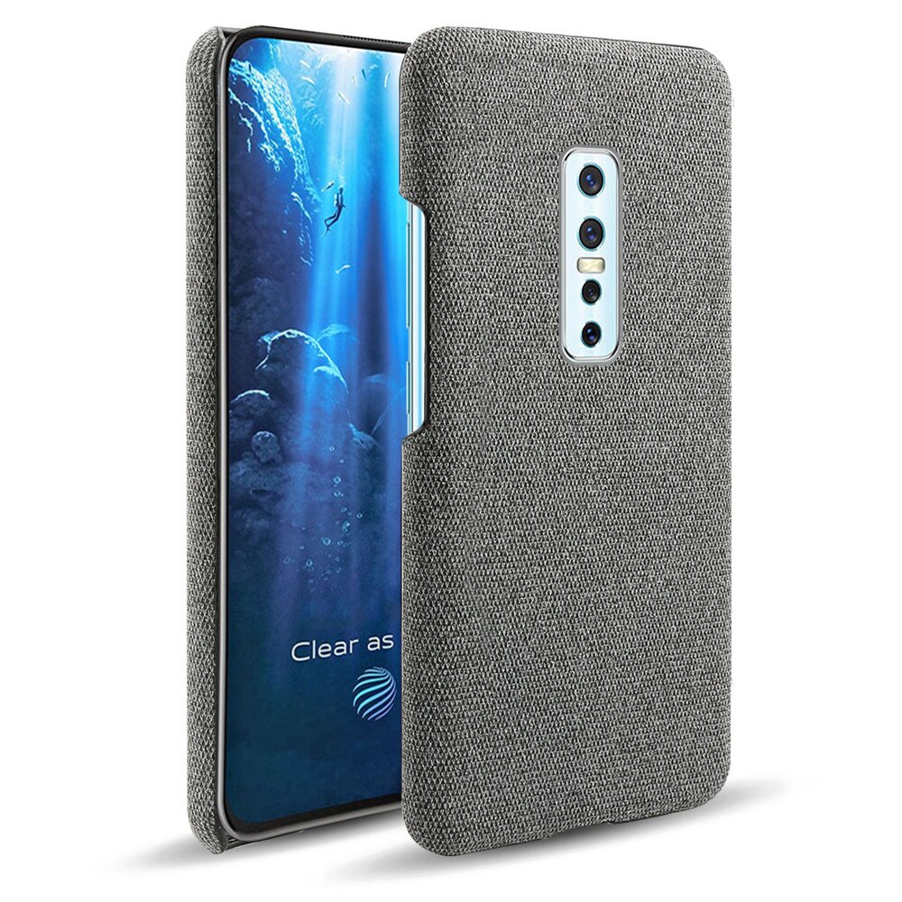 Custodie in tessuto per Vivo V17 PRO custodia rigida in tessuto retrò sottile per Vivo V17 PRO V17pro 6.44 "1909 co1910 Coque: For Vivo V17 PRO / Dark Gray