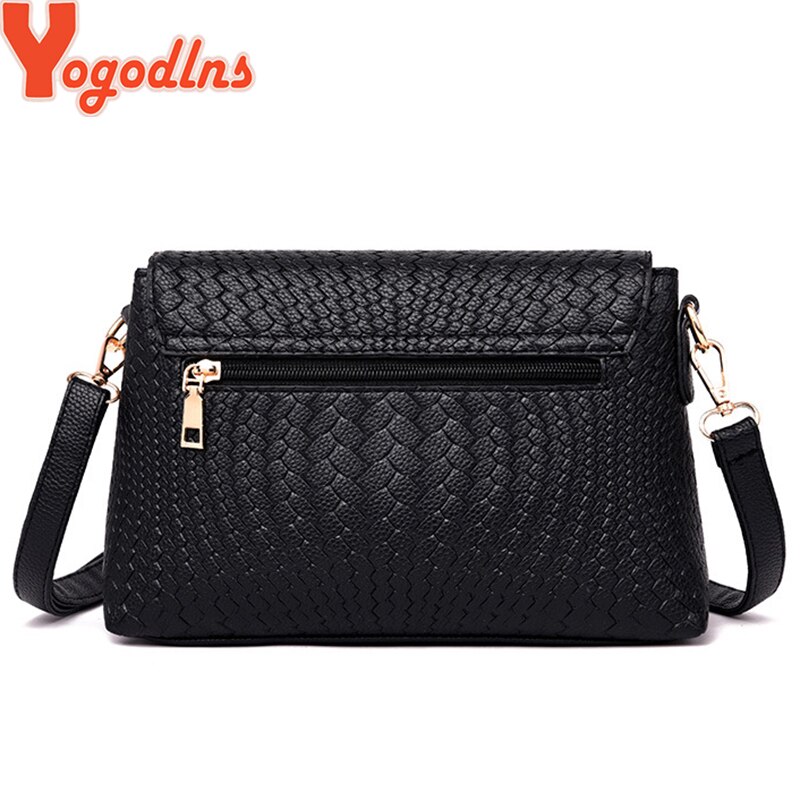 Yogodlns Women Shoulder Bags Small Satchel Simple Female Crossbody Bag Soft PU Leather Flap Bag Messenger Bags Sac Femme