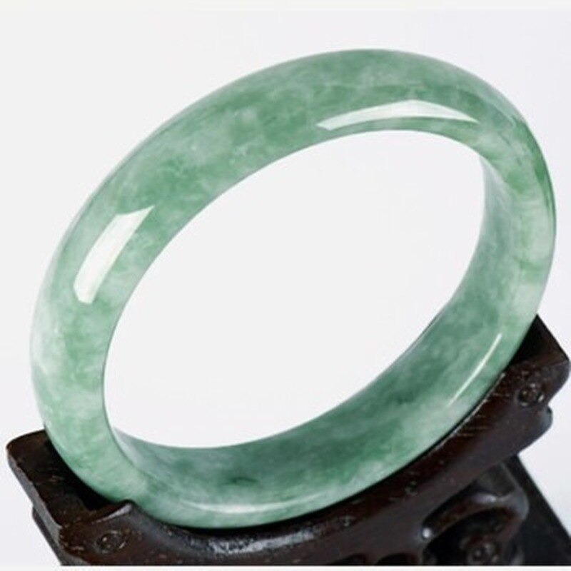 Genuine Natural Green Jade Bangle Bracelet Chinese Hand-Carved Charm Jewelry Accessories Amulet Men Women Lucky: 62-64mm