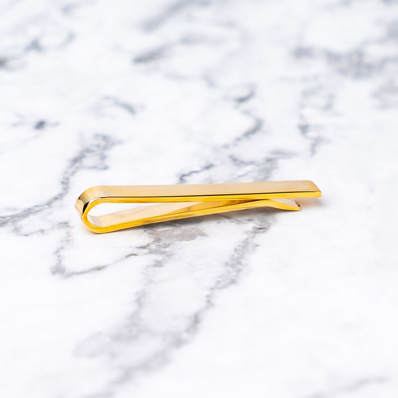 Men Tie Clips Gold Color Tie Bar Classic Business Necktie Bar Style Jewelry Wedding Accessories