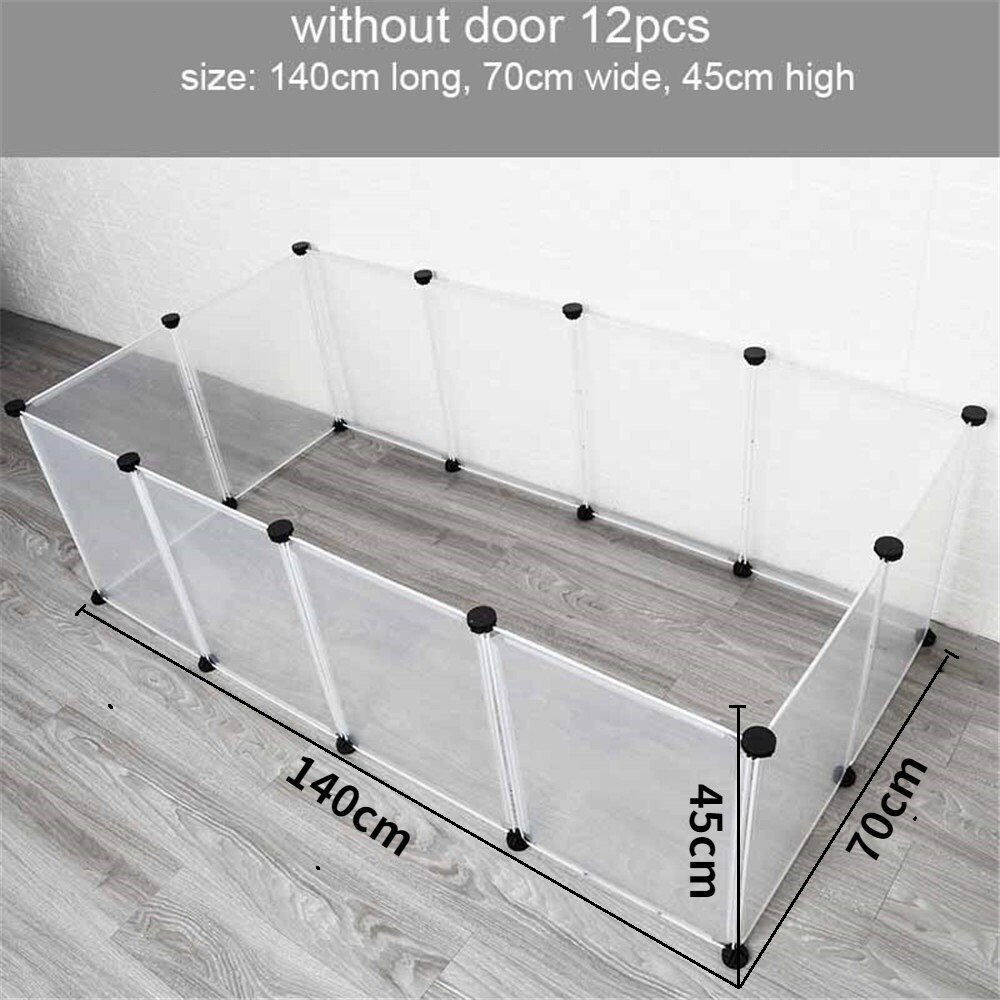 White Indoor DIY Playpen Exercise Training for Small Animals Puppy Rabbits Bunnies Kittens Cat Dog Pet Fence
