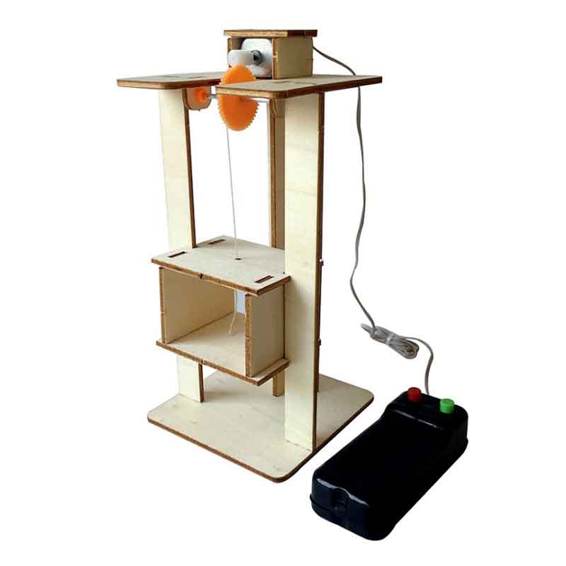 Saizhi DIY kids Science Experiment Elektrische Wetenschap Model Kits fysica technologie speelgoed Houten Lift STEM Educatief speelgoed: Default Title