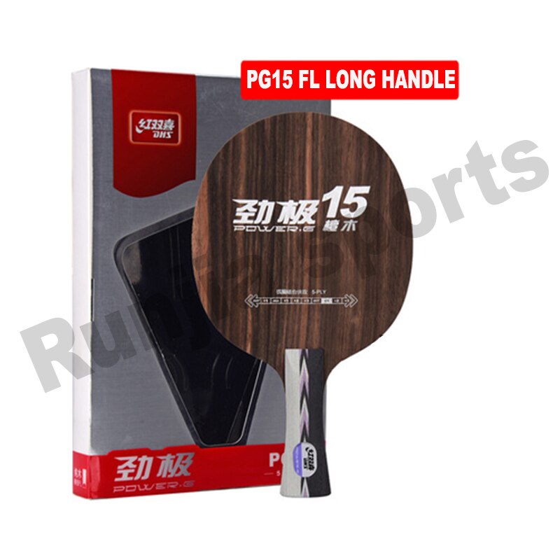 Originale dhs potenza g15 (pg15, pg 15) tavolo da ping pong lama racchetta da ping pong racchette racchetta sports racquert sports pingpong pagaie: FL long handle