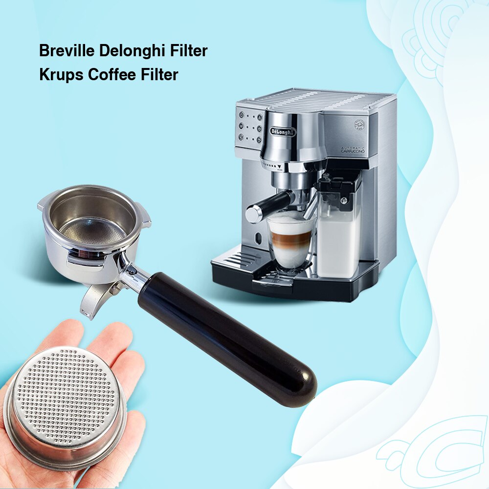 58Mm Rvs Koffie Filter Mand Kopje Koffie Filter Niet-Onder Druk Poreuze Filter Mand Voor Breville Delonghi Krups