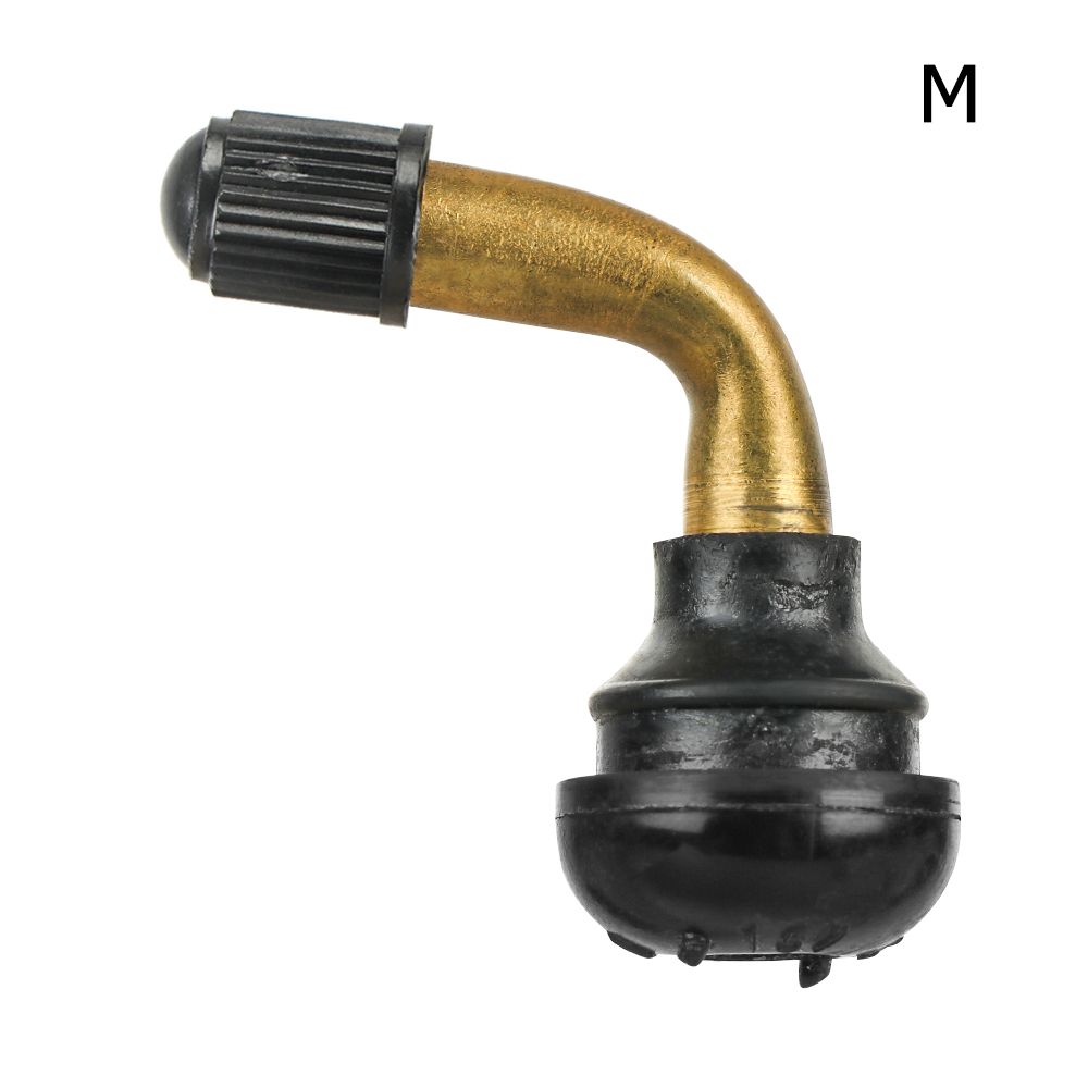1Pc Hoek Gebogen Messing Air Tyre Ventiel Met Uitbreiding Adapter Voor Auto Vrachtwagen Motorfiets Fietsen Accessoires 3 Maten: M-1PC
