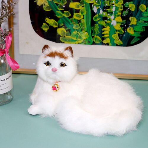 Kinderen Knuffel Slapen Dier Simulatie Kat Pop Simulatie Creatieve Woondecoratie Kind Pluche Speelgoed Model DD60FZ: Style 2