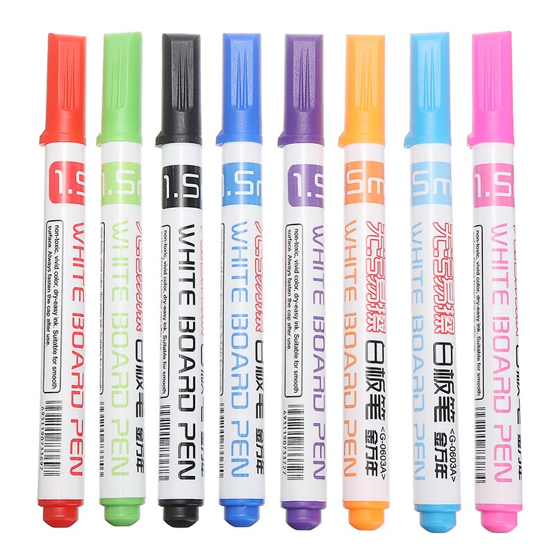 8 Kleuren Whiteboard Marker Pennen Set Uitwisbare Whiteboard Pen Kids Tekening Pennen Niet Giftig Kinderen Art Schrijven Supply
