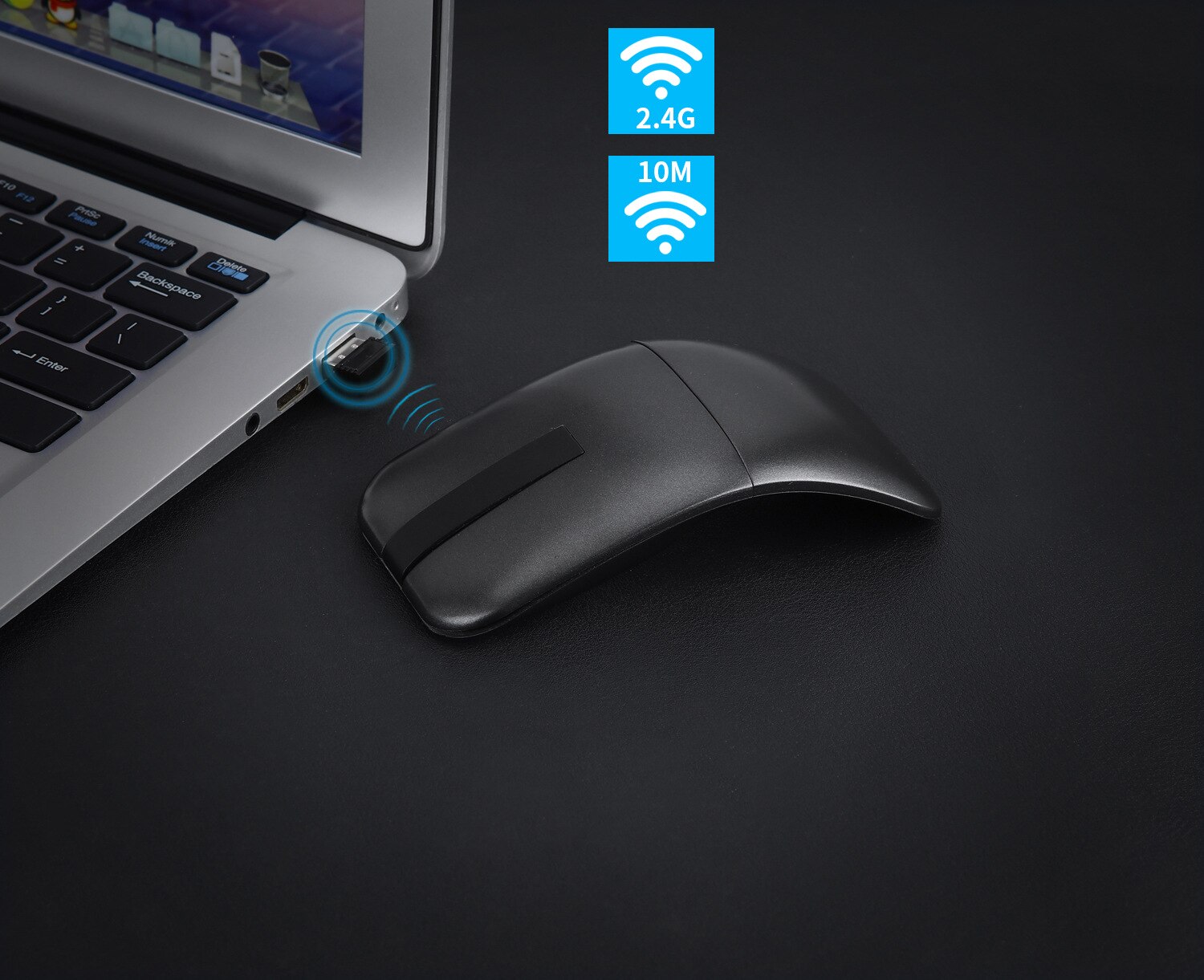 Nieuw Product Ultra-Dunne Touch Opvouwbare Weisoft Tweede Generatie 2.4 Upgrade Arc Touch Draadloze Optische Muis
