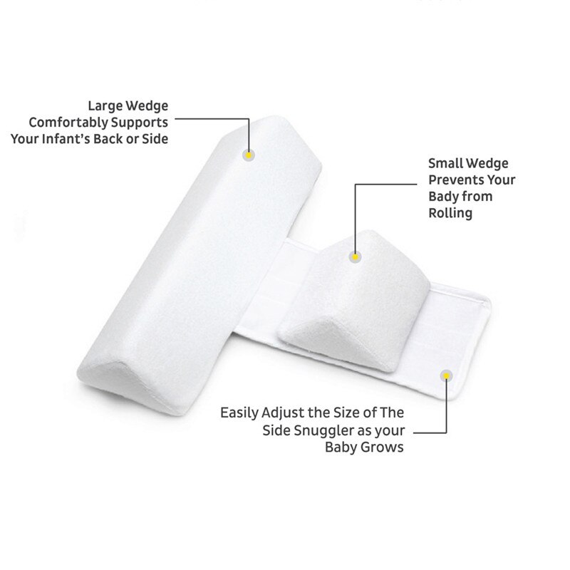 Almohada de para bebés recién nacidos, almohada antideslizante para dormir, almohada triangular de posicionamiento para bebés de 0 a 6 meses