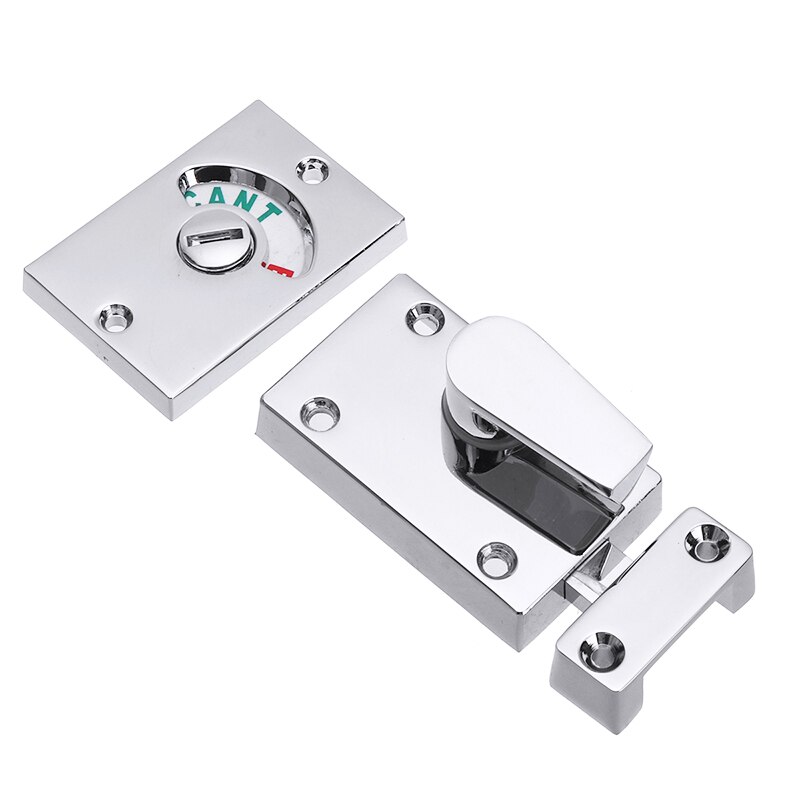 Public Toilet Bathroom Indicator Lock Door Lock Privacy Vacant Engaged Indicator Bolt Latch For Household Hardware Tool